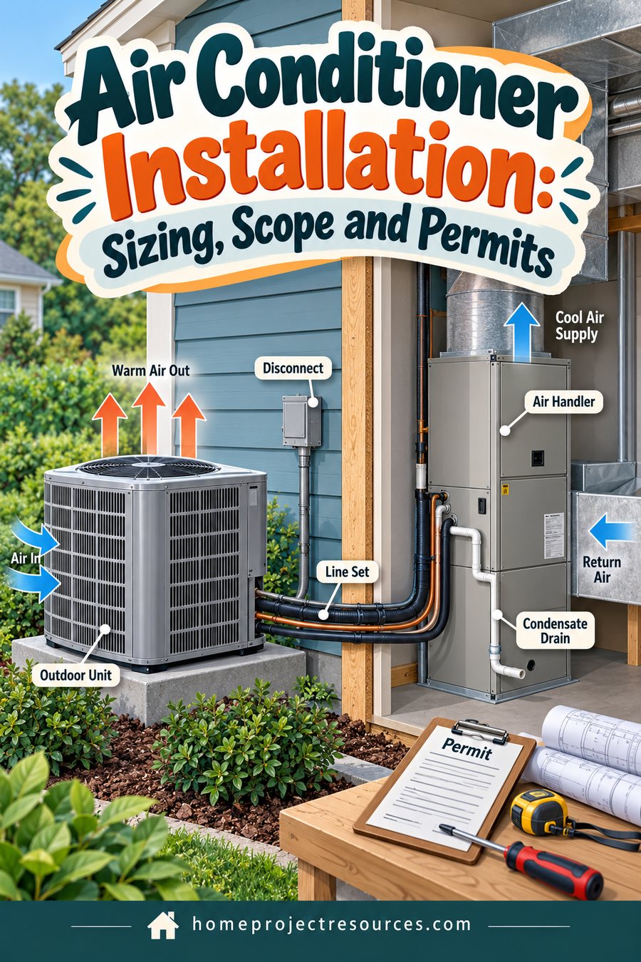 Air Conditioner Installation: Sizing, Scope and Permits