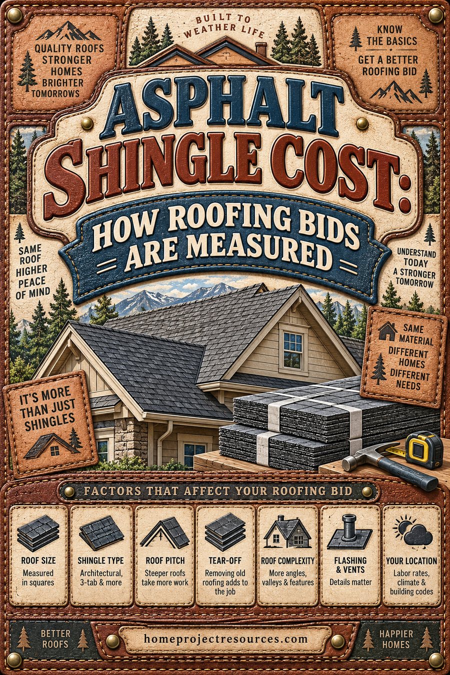 Asphalt Shingle Cost: How Roofing Bids Are Measured