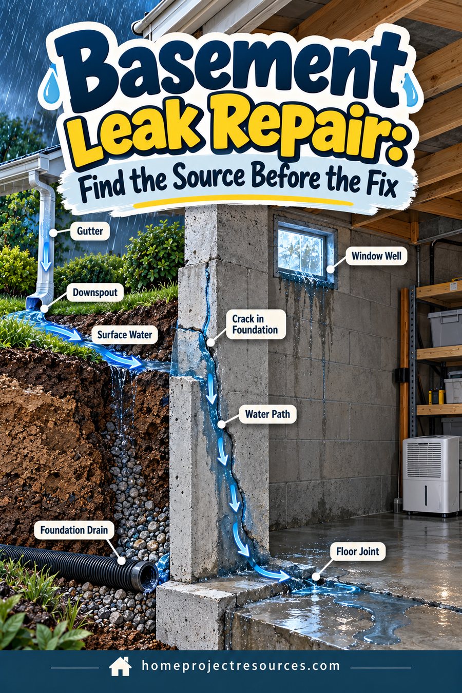 Basement Leak Repair Cost and Common Causes