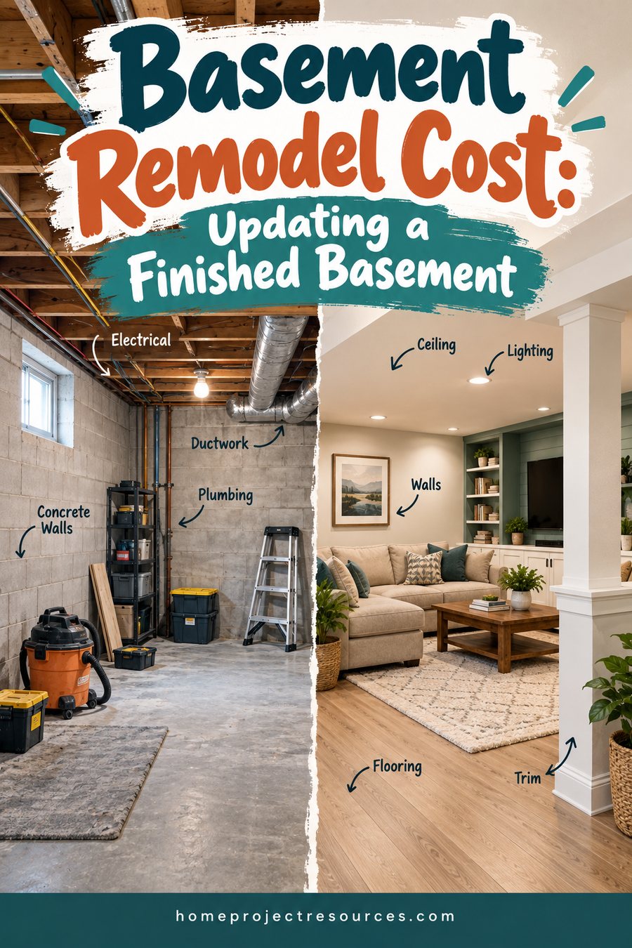 Basement Remodel Cost: Updating a Finished Basement