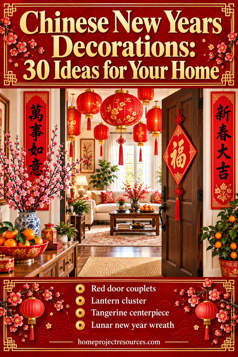 Chinese New Years Decorations: 30 Ideas for Your Home