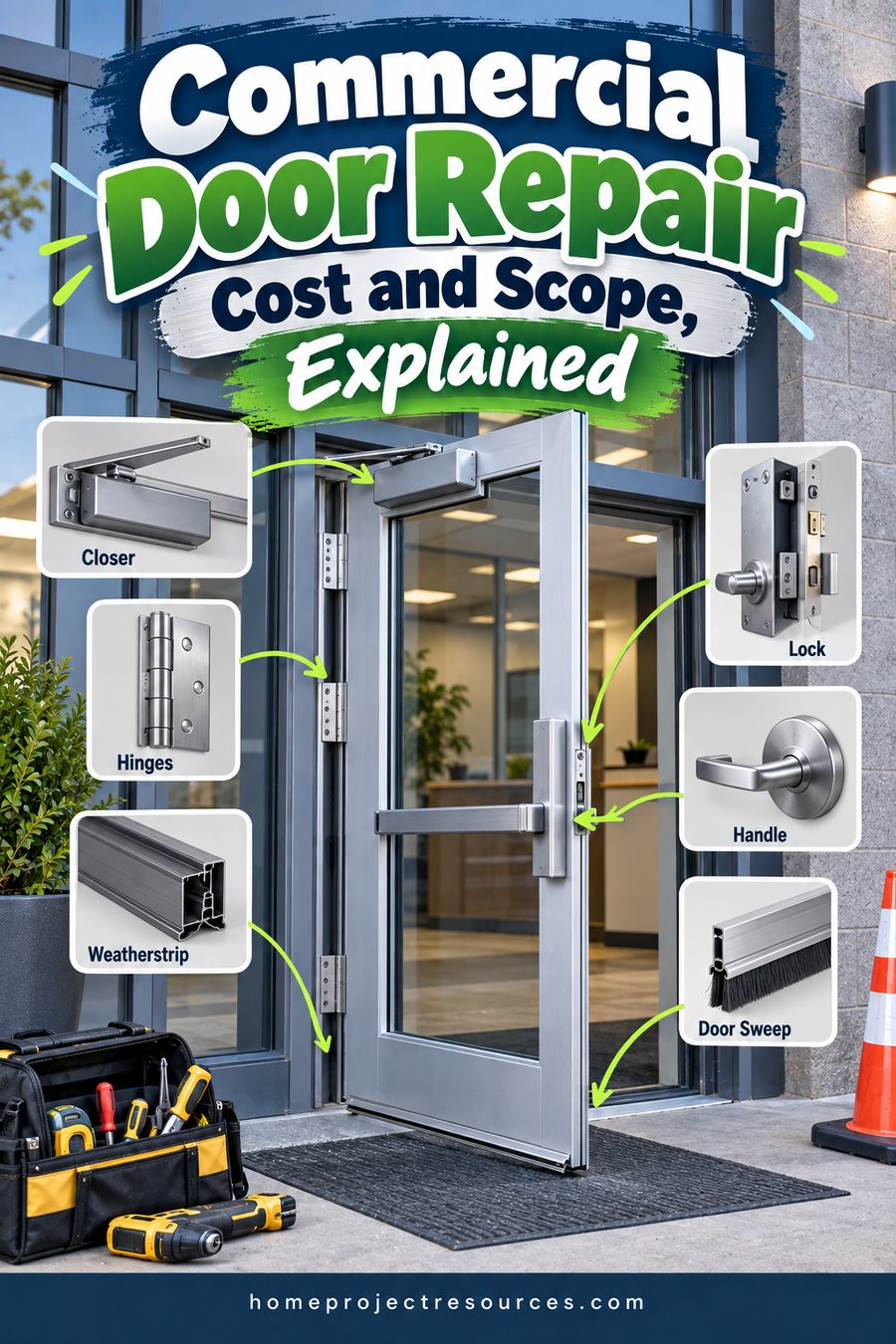 Commercial Door Repair Cost, Scope and Specs