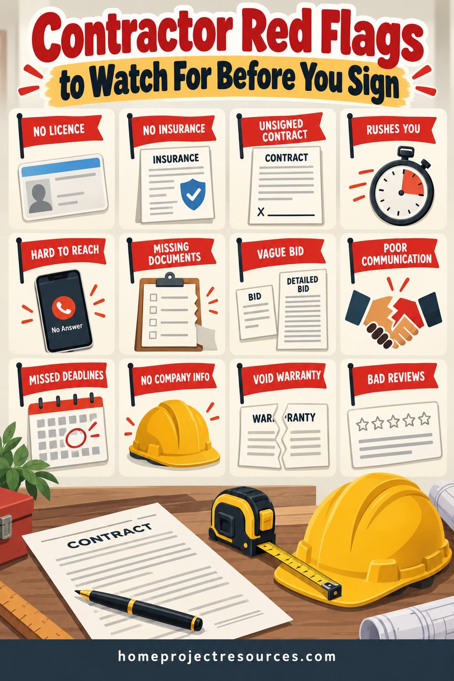 Contractor Red Flags to Watch For Before You Sign