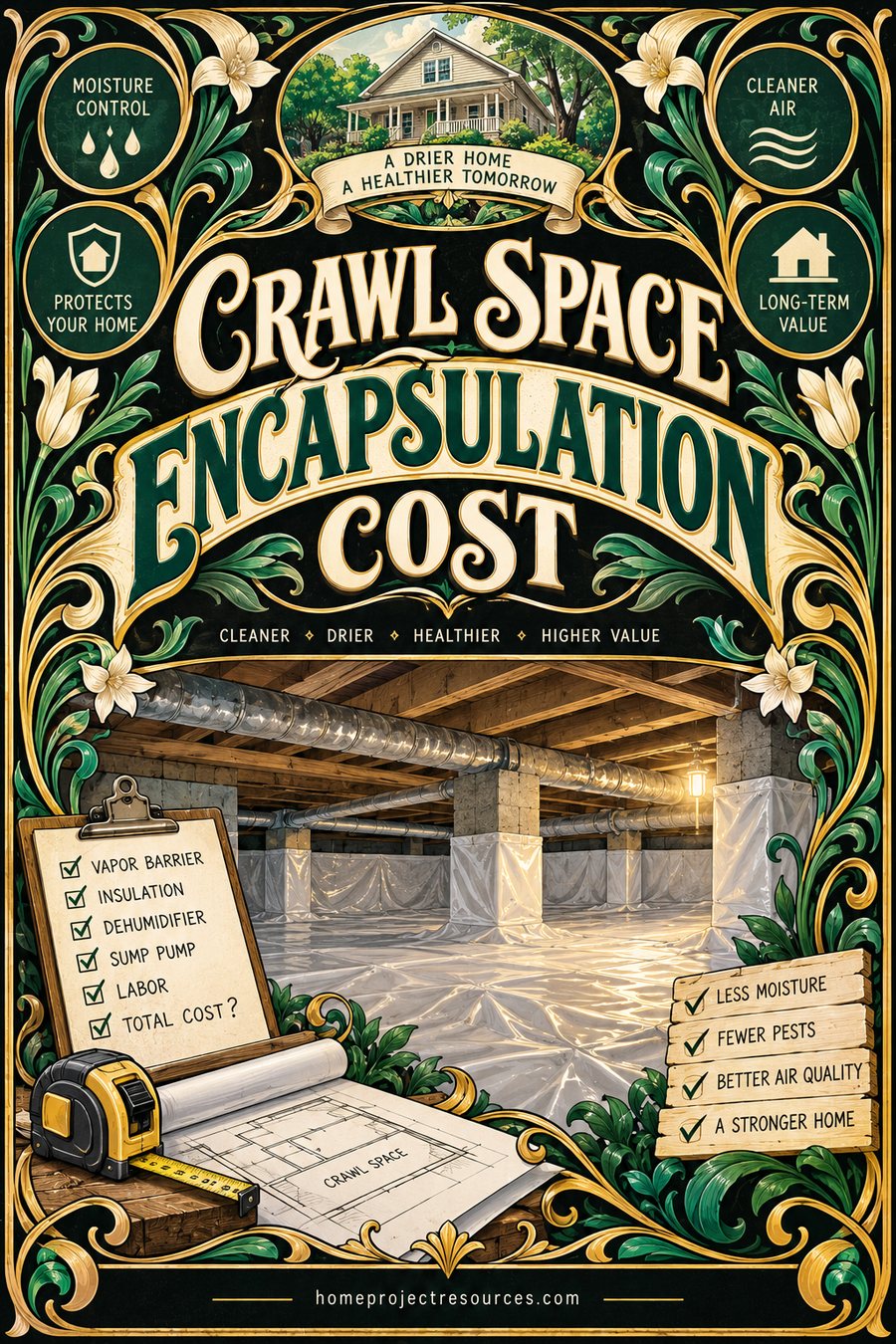 Crawl Space Encapsulation Cost, Line by Line