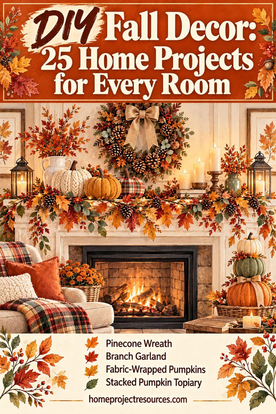 DIY Fall Decor: 25 Home Projects for Every Room