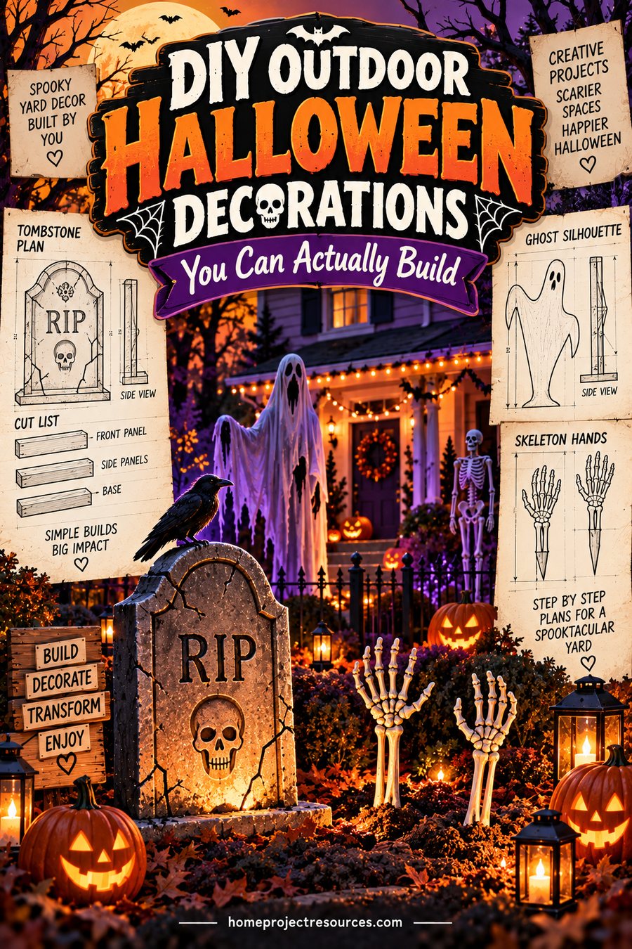 DIY Outdoor Halloween Decorations You Can Actually Build