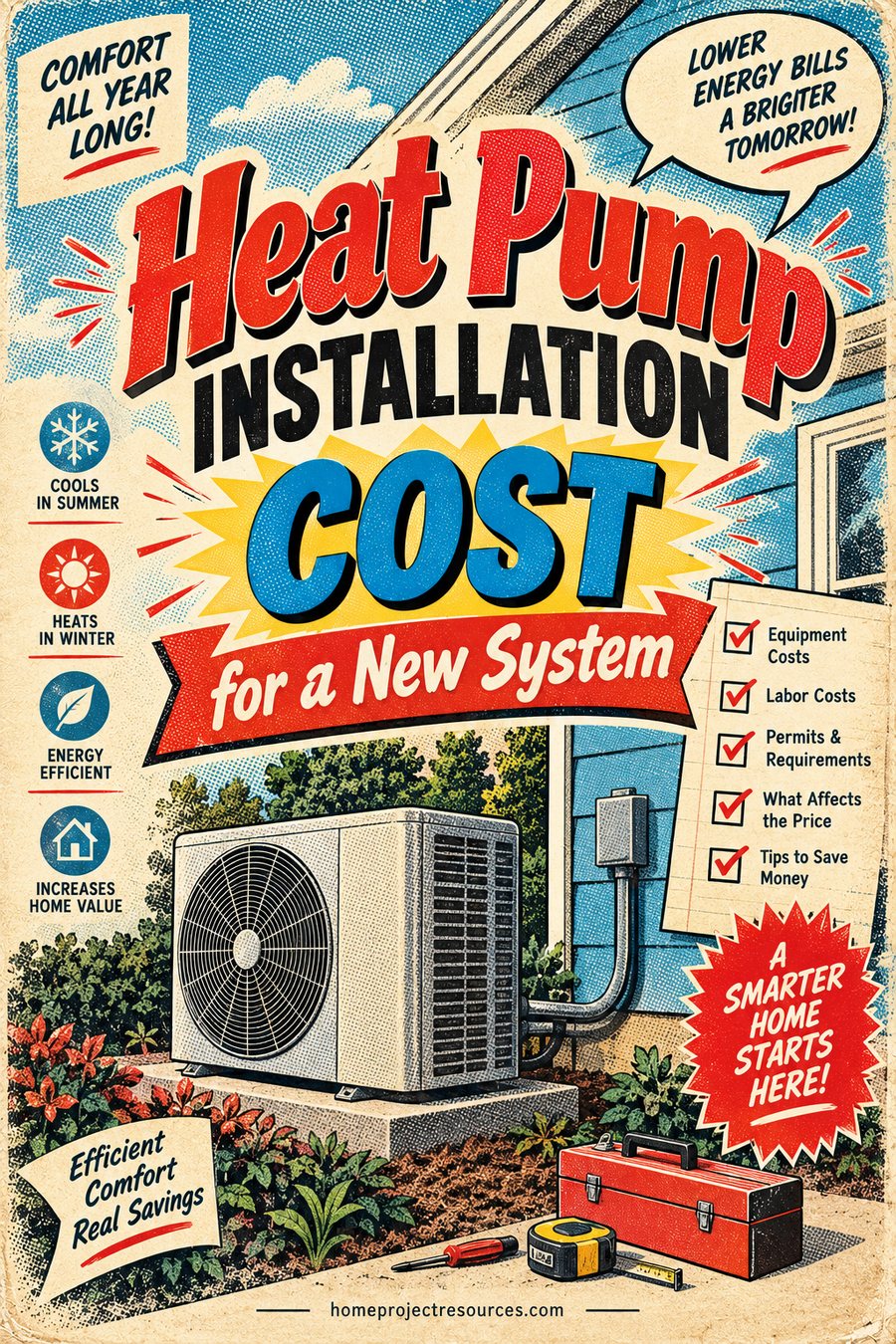 Heat Pump Installation Cost Drivers for a New System