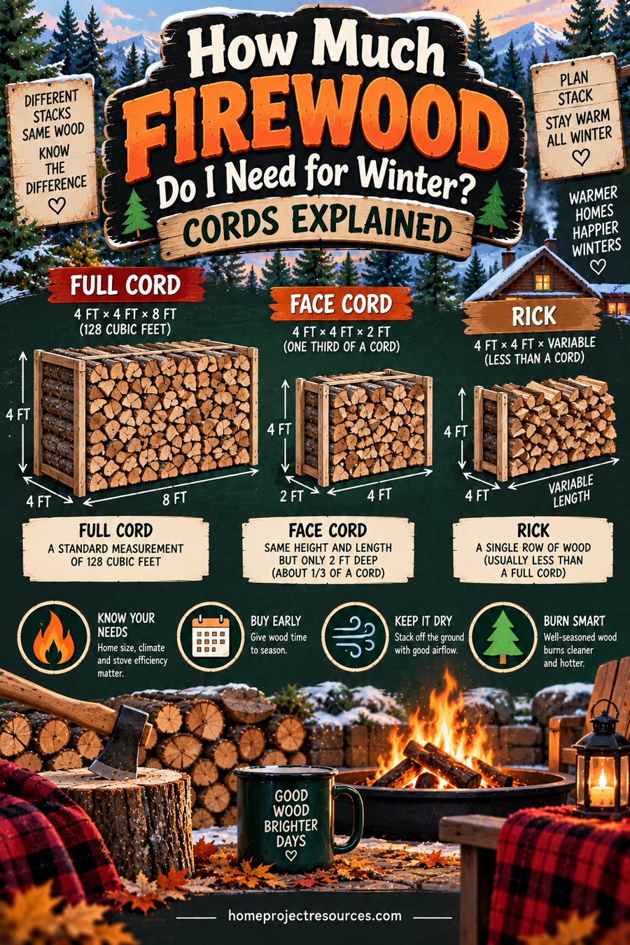 How Much Firewood Do I Need for Winter? Cords Explained