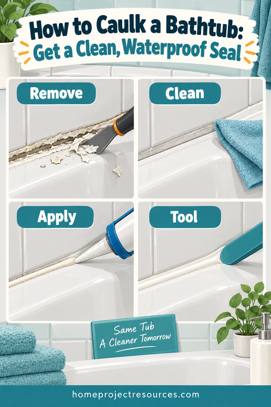 How to Caulk a Bathtub