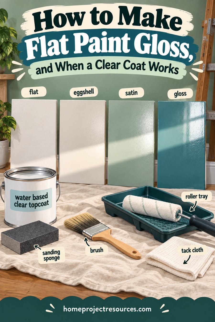 How to Make Flat Paint Gloss, and When a Clear Coat Works