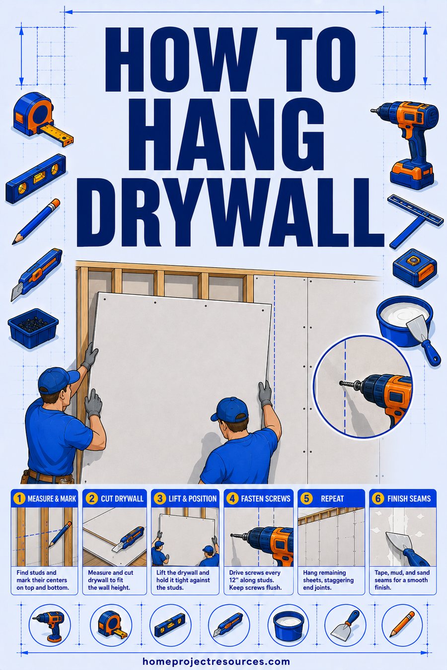 How to Hang Drywall