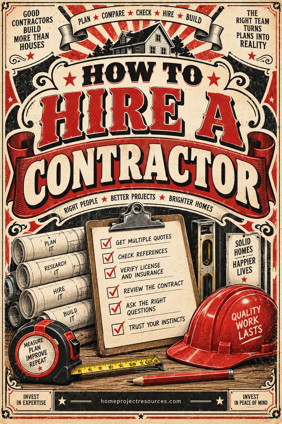 How to Hire a Contractor: A Step by Step Checklist