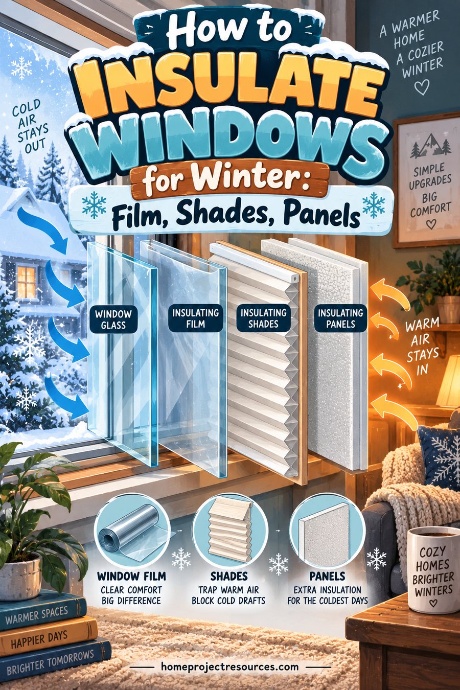 How to Insulate Windows for Winter: Film, Shades, Panels