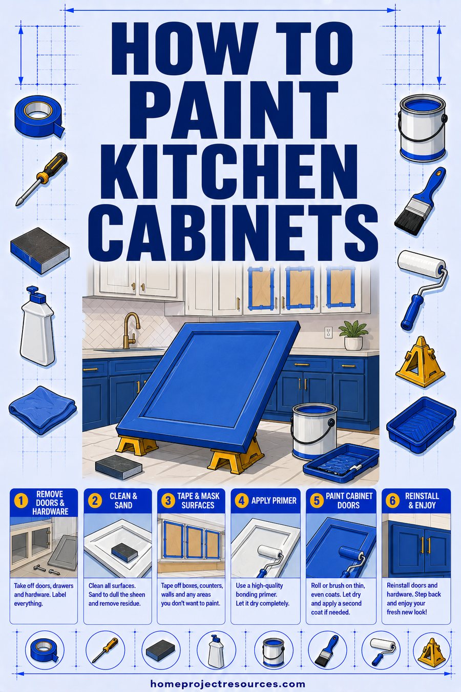 How to Paint Kitchen Cabinets