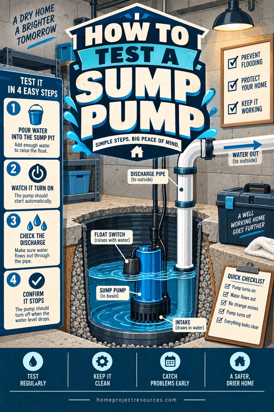 How to Test a Sump Pump Before the Next Big Storm