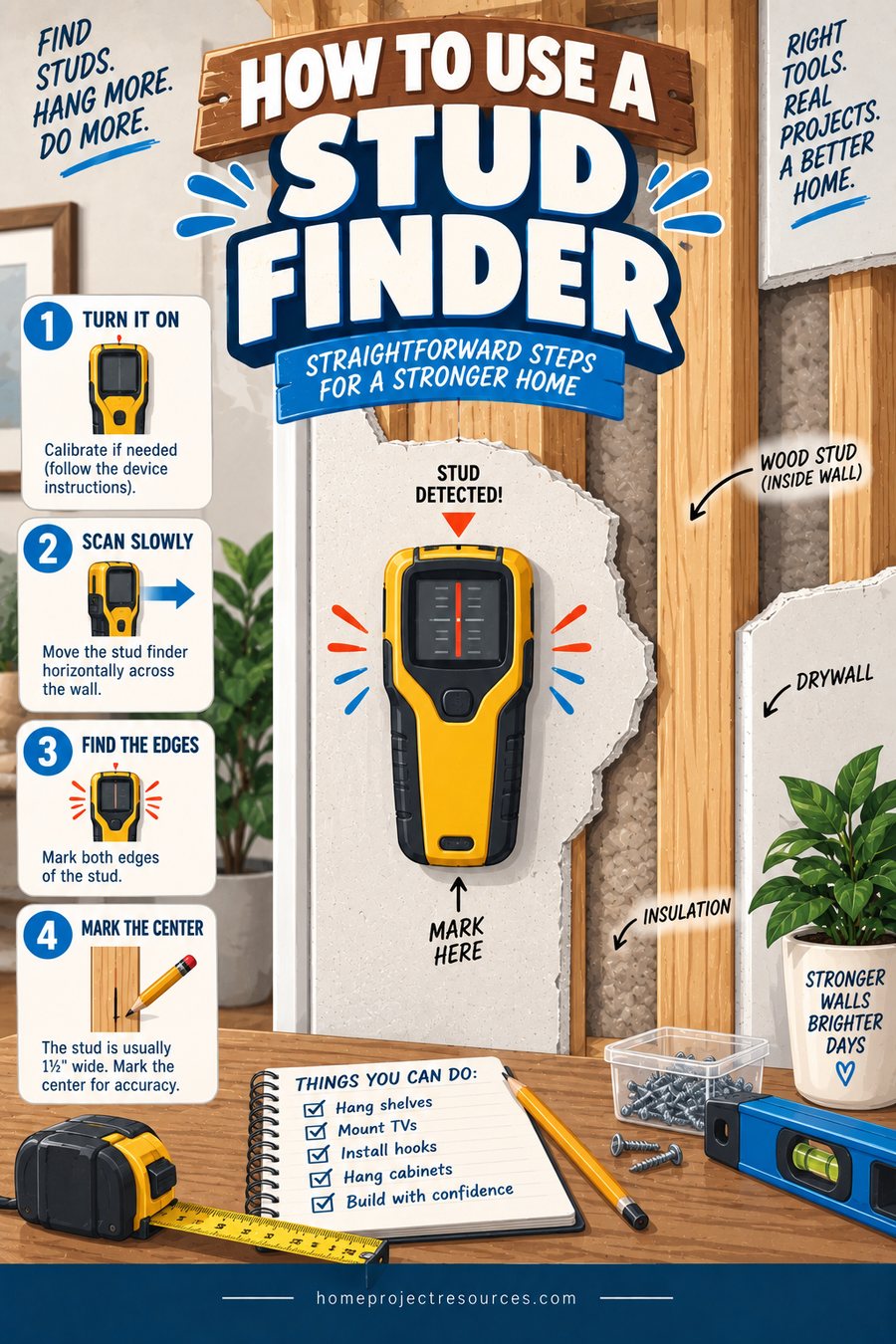 How to Use a Stud Finder