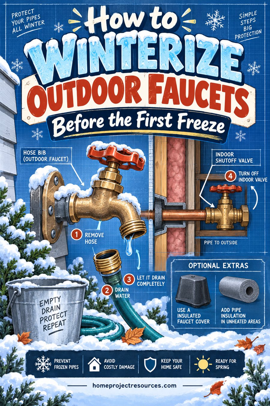 How to Winterize Outdoor Faucets Before the First Freeze