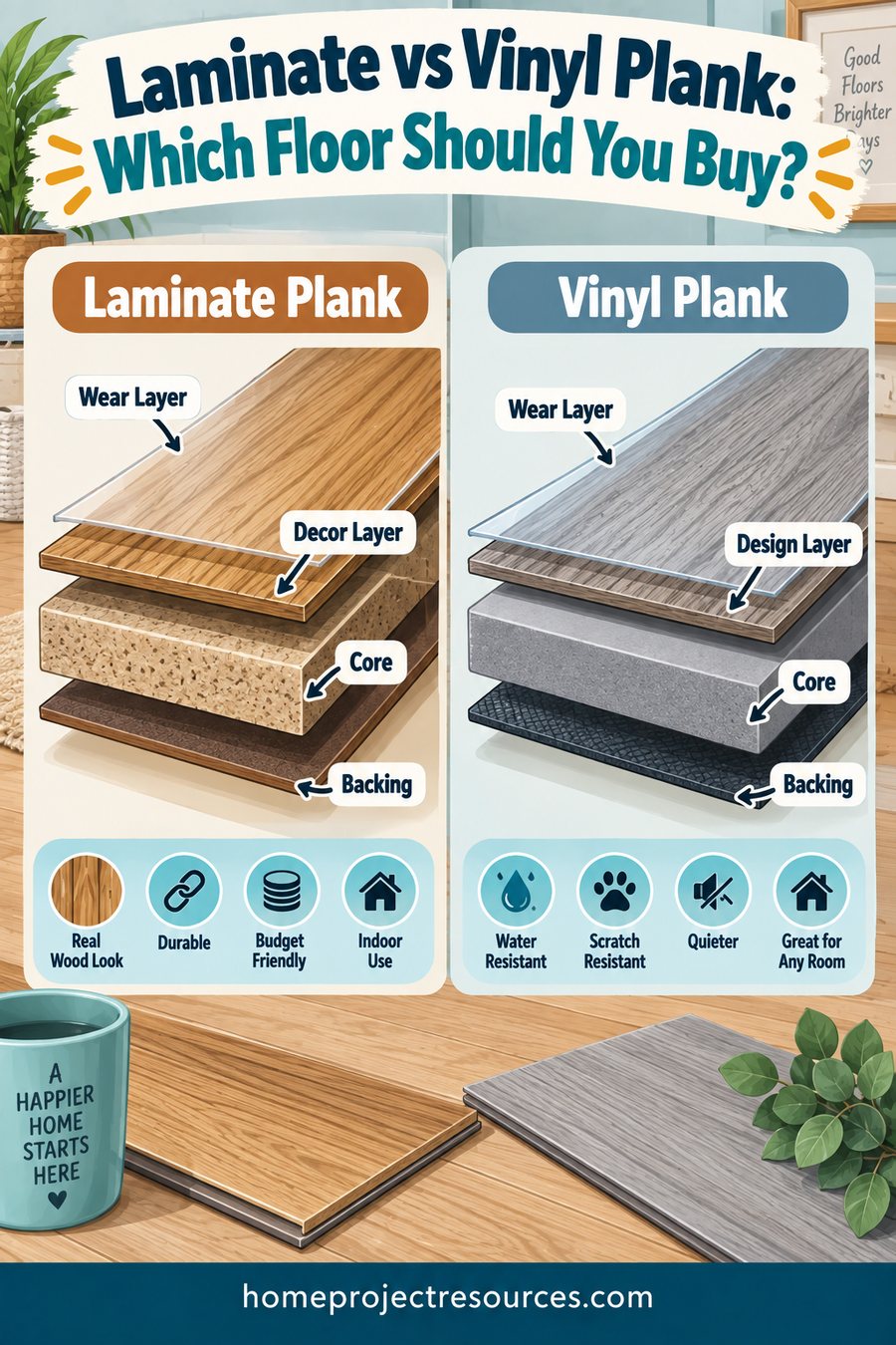 Laminate vs Vinyl Plank