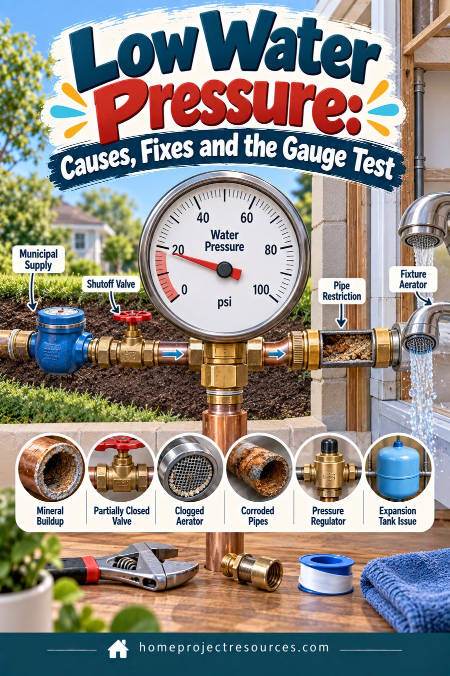 Low Water Pressure: Causes and Fixes
