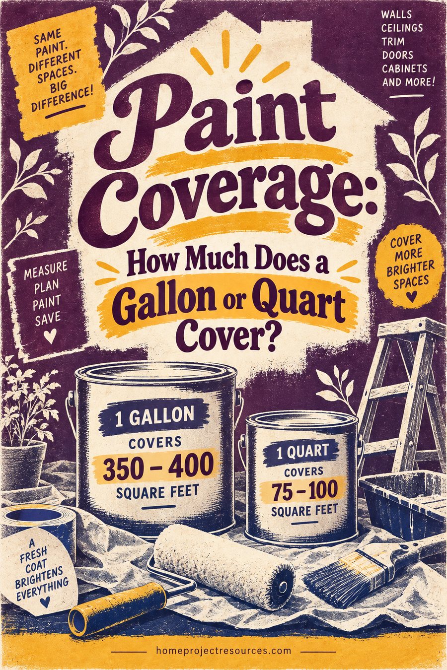 Paint Coverage: How Much a Gallon and a Quart Really Cover