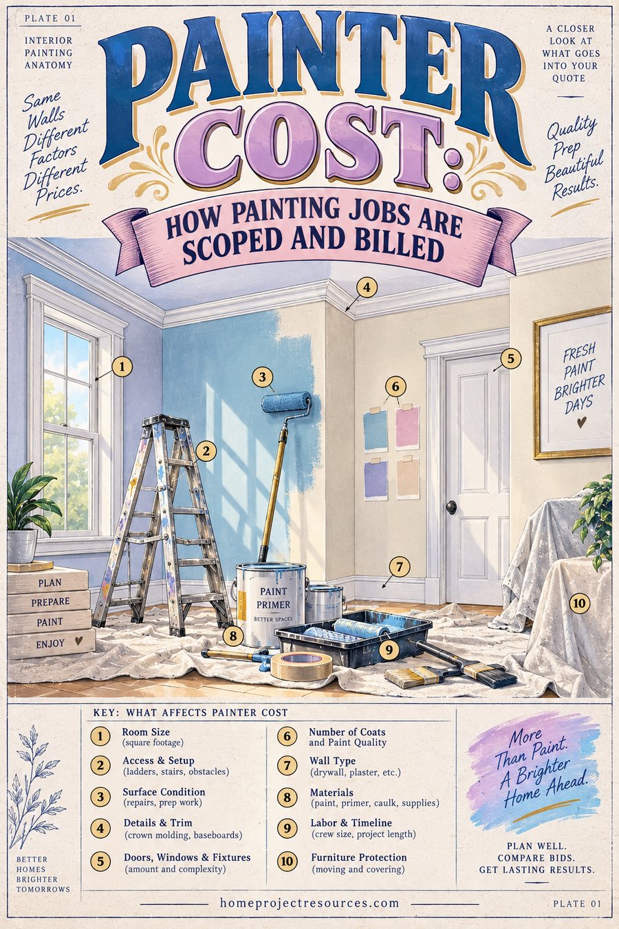 Painter Cost: How Painting Jobs Are Scoped and Billed