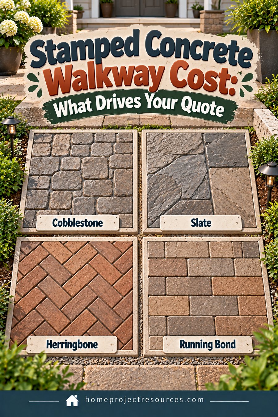 Stamped Concrete Walkway Cost: What Drives Your Quote