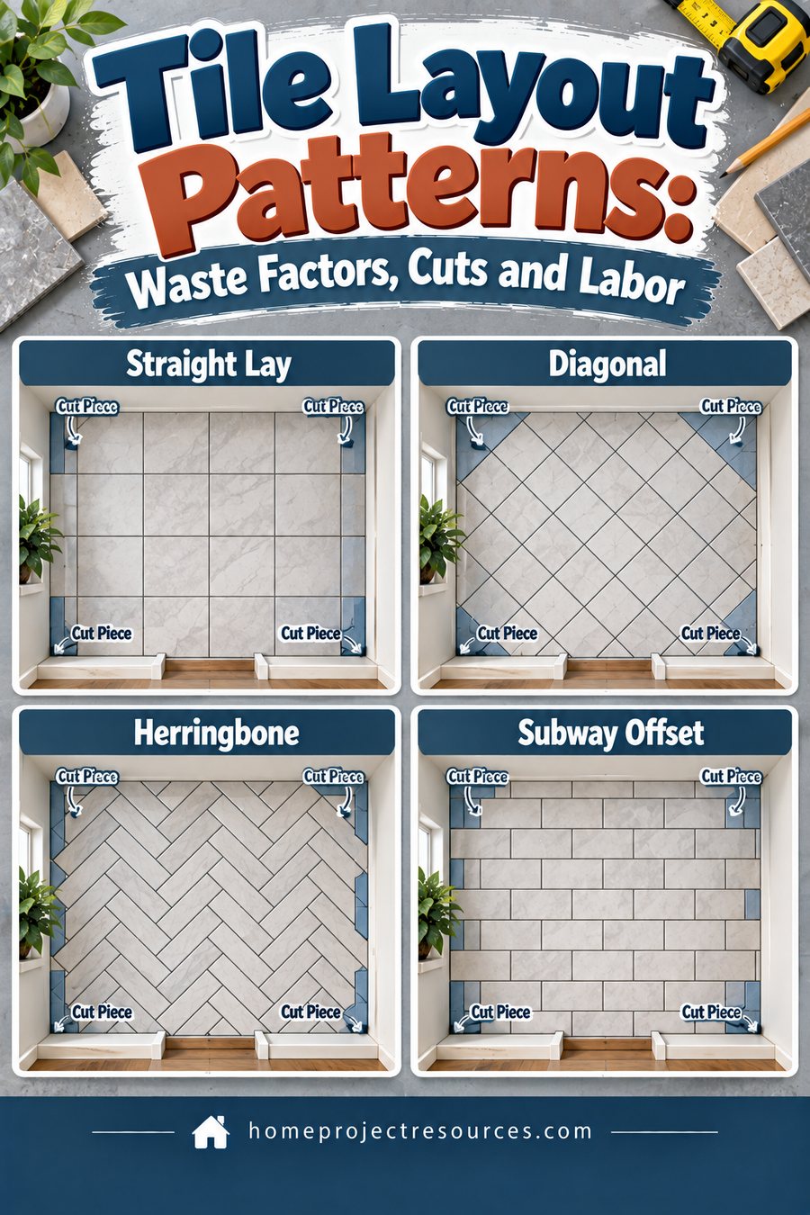 Tile Layout Patterns: How Each One Changes What You Buy
