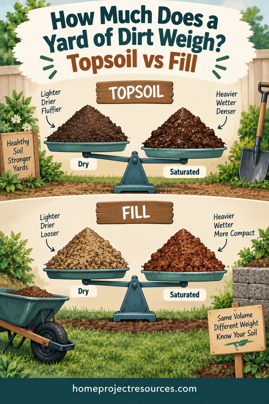 How Much Does a Yard of Dirt Weigh?