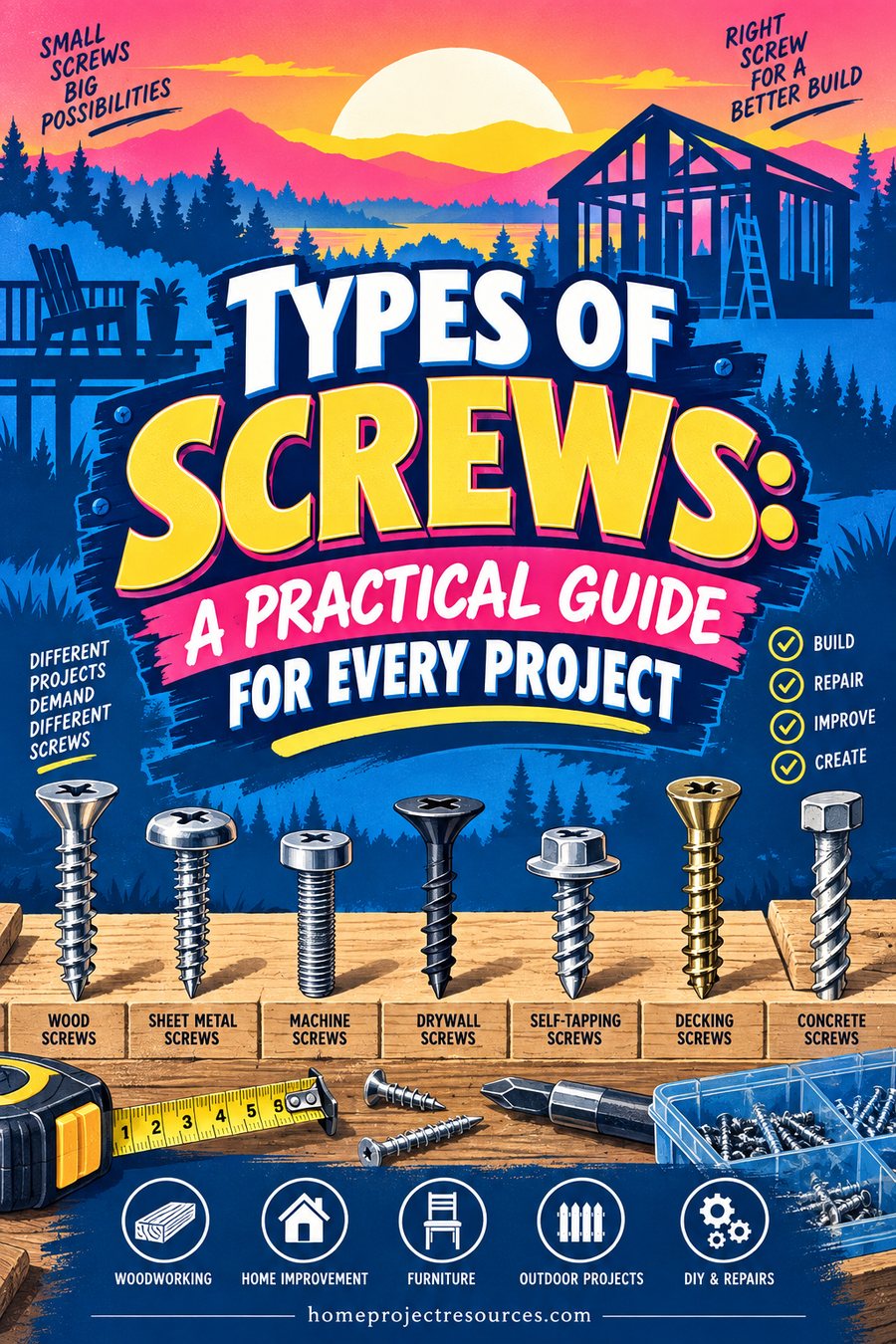 Types of Screws: Which One to Use and When