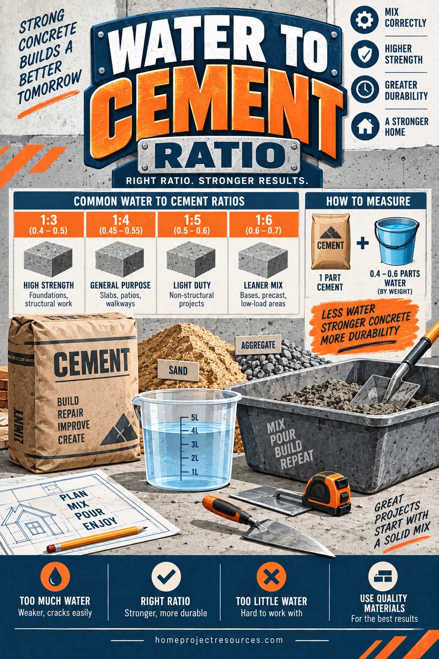 Water to Cement Ratio