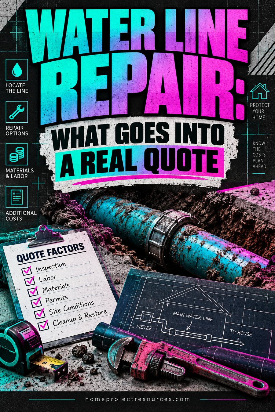 Water Line Repair: What Goes Into a Real Quote