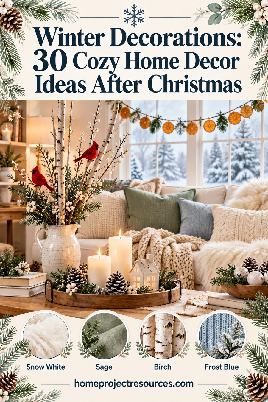 Winter Decorations: 30 Cozy Home Decor Ideas After Christmas