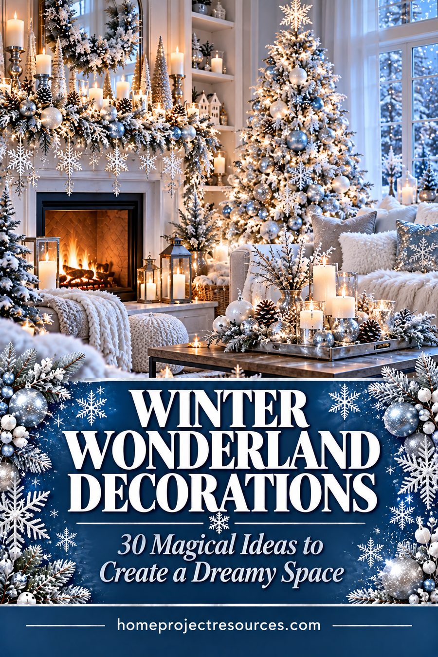 Decorations for a Winter Wonderland: 30 DIY Home Ideas