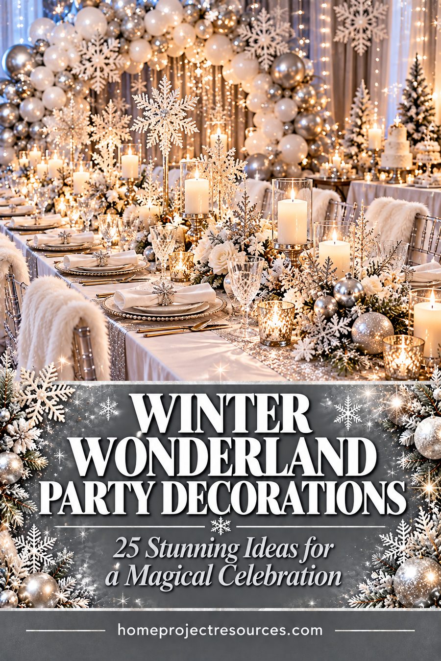 Winter Wonderland Party Decorations: 25 DIY Ideas