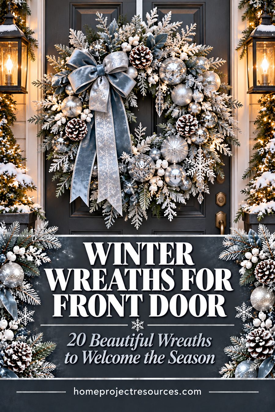 Winter Wreath Ideas: 20 Front Door Wreaths That Last